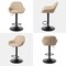 Set of 1/2/3/4 Mid-Century Modern Leatherette Gaslift Adjustable Swivel Bar Stools